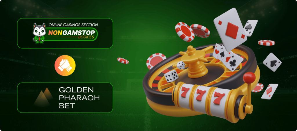 Golden Pharaoh Casino Games Banner