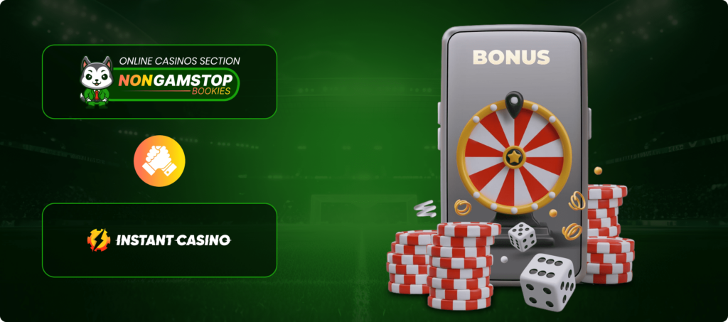 Instant Casino Bonuses banner