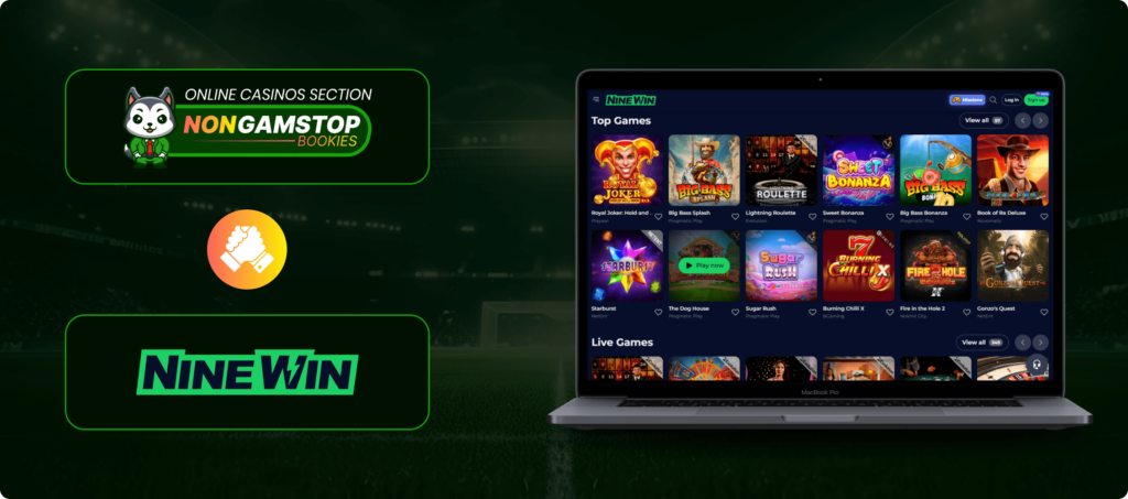 NineWin NonGamstop Casino Banner