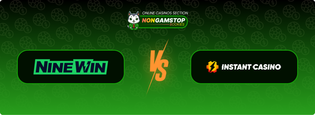 NineWin Casino vs. Instant Casino Banner