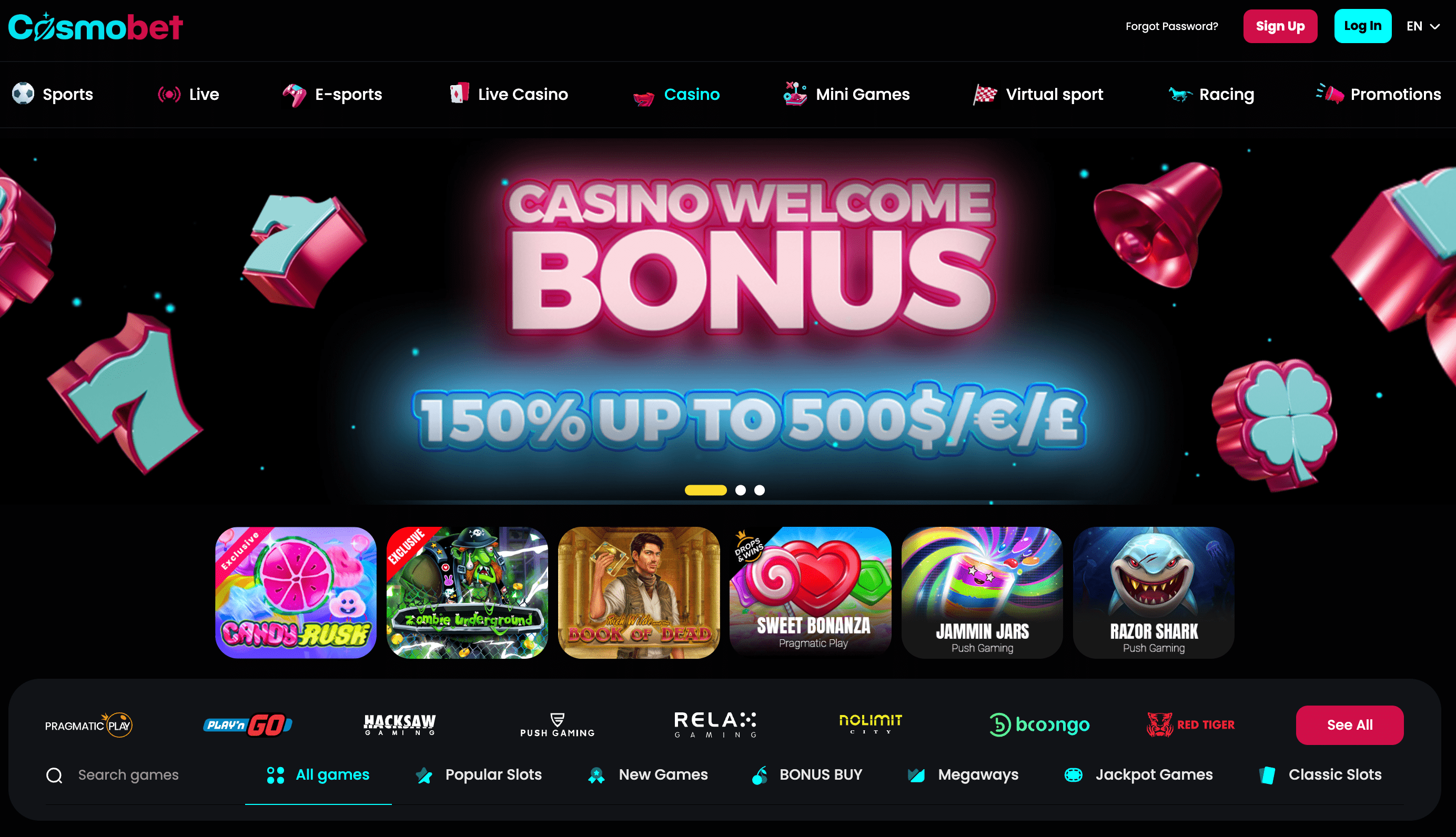 CosmoBet Casino Banner