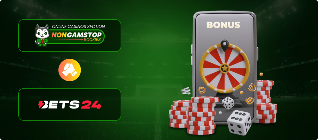 Bets24 Casino Bonuses banner