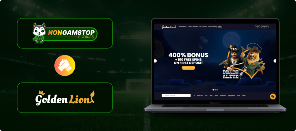 GoldenLion betting site banner