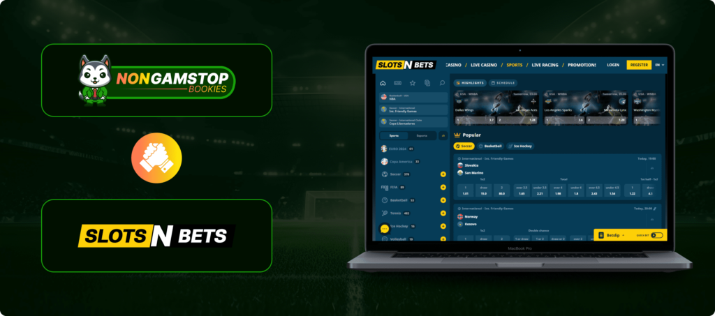 SlotsNBets betting site banner